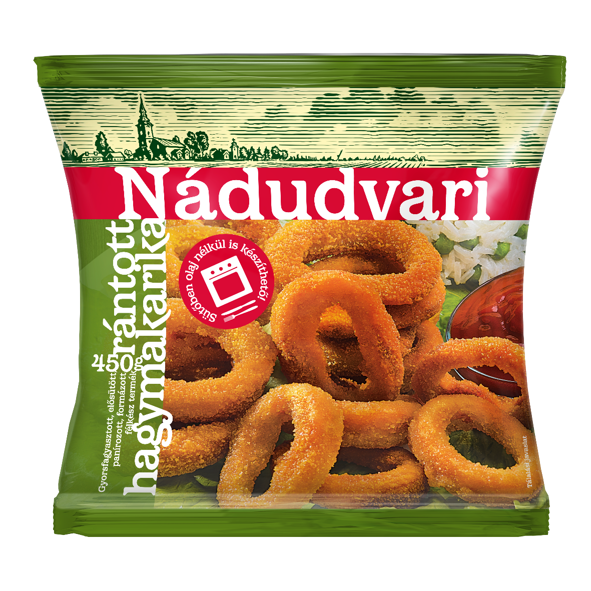 Nádudvari rántott hagymakarika 450g